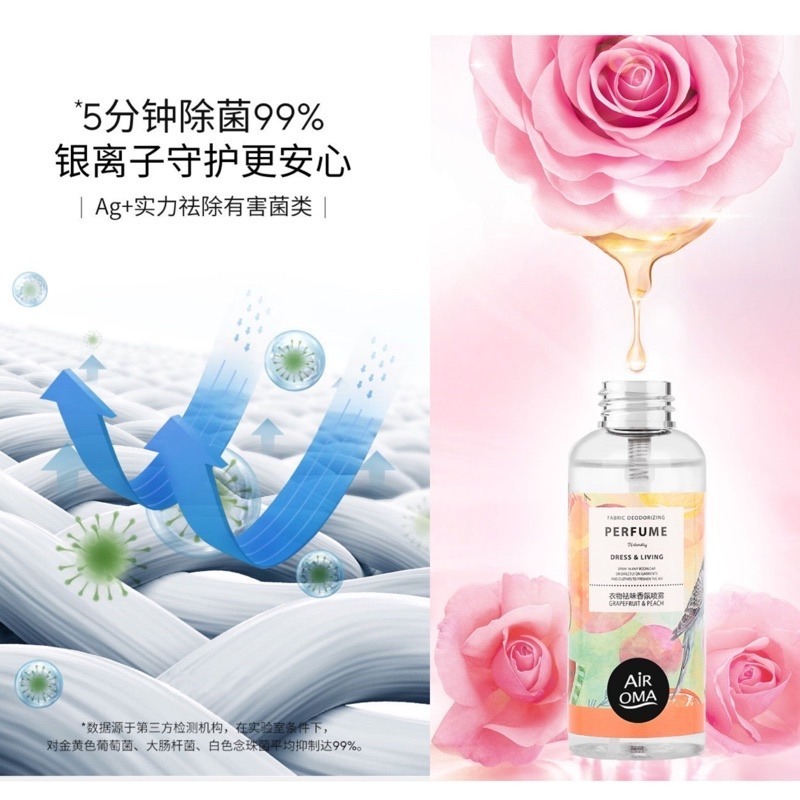 🔥買5送1🔥衣物香氛噴霧 100ml 除臭芳香噴霧 衣服除臭噴霧 香氛噴霧 去除異味 衣物除臭劑 抑菌除味噴霧 衣服-細節圖5