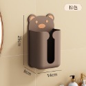 小熊壁掛面紙盒【全咖啡】