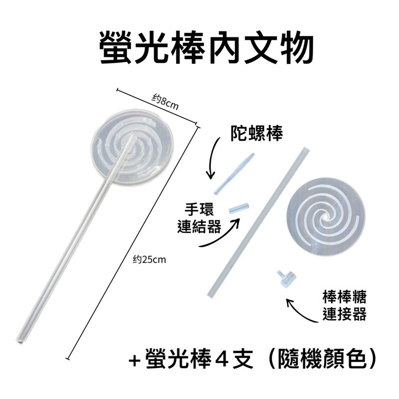 🍀台灣現貨🍀螢光棒棒糖 發光棒棒糖 螢光風車 發光旋轉風車 螢光棒 夜光棒 發光玩具 螢光手環 星空棒棒糖 發光棒-細節圖9