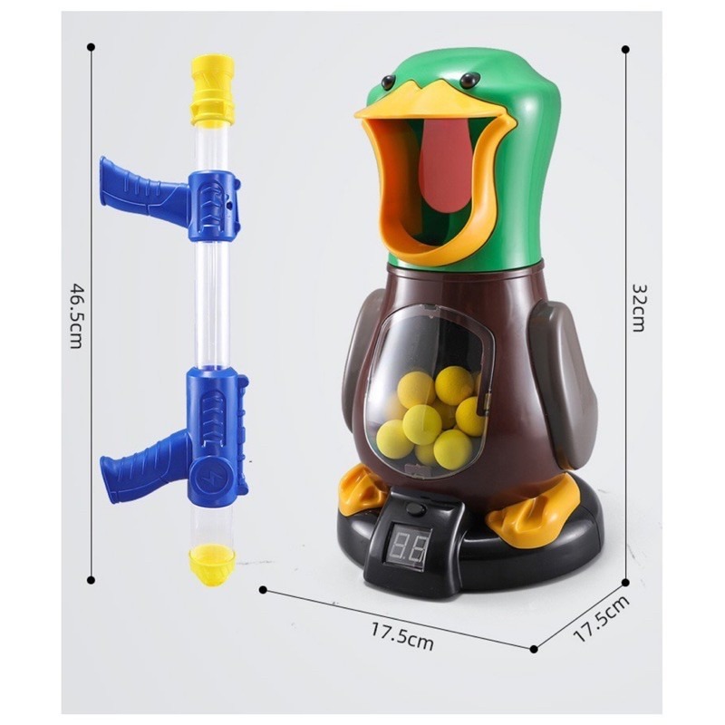 🍀台灣現貨🍀打我鴨 燈光音樂 軟彈槍 射擊桌遊 射擊遊戲 紓壓玩具 減壓玩具 空氣槍 遊戲 桌遊 射擊玩具 競賽遊戲-細節圖8