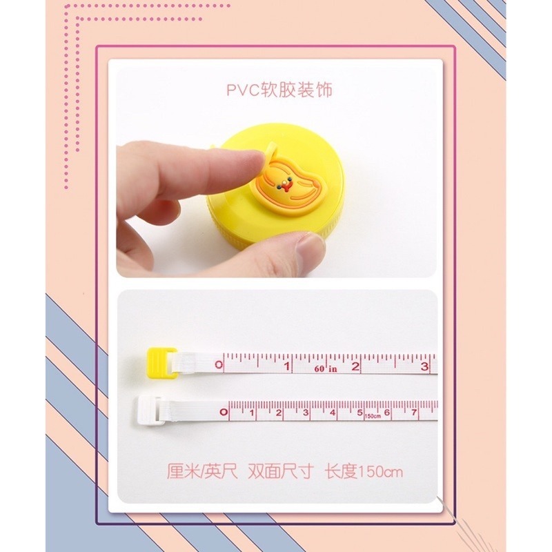 🍀台灣現貨🍀卡通捲尺 可愛卡通捲尺 迷你卷尺 縮捲尺 迷你便攜式小卷尺 小卷尺 便攜皮尺 三圍卷尺 量衣尺 伸縮尺-細節圖3