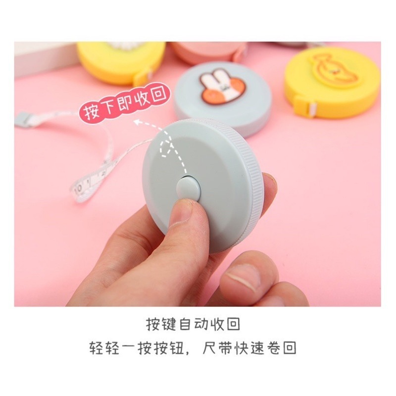 🍀台灣現貨🍀卡通捲尺 可愛卡通捲尺 迷你卷尺 縮捲尺 迷你便攜式小卷尺 小卷尺 便攜皮尺 三圍卷尺 量衣尺 伸縮尺-細節圖4