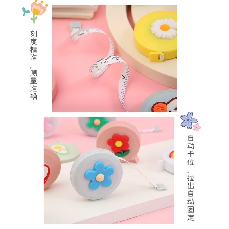 🍀台灣現貨🍀卡通捲尺 可愛卡通捲尺 迷你卷尺 縮捲尺 迷你便攜式小卷尺 小卷尺 便攜皮尺 三圍卷尺 量衣尺 伸縮尺-細節圖5