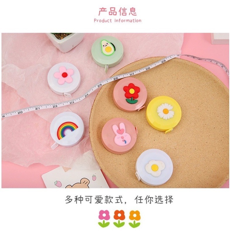 🍀台灣現貨🍀卡通捲尺 可愛卡通捲尺 迷你卷尺 縮捲尺 迷你便攜式小卷尺 小卷尺 便攜皮尺 三圍卷尺 量衣尺 伸縮尺-細節圖6