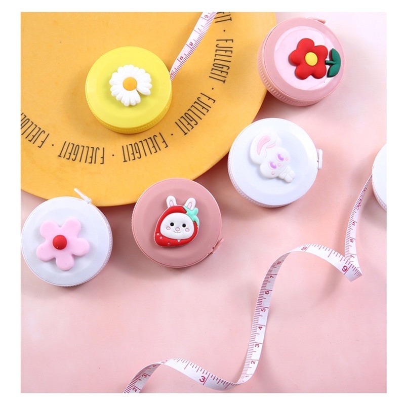 🍀台灣現貨🍀卡通捲尺 可愛卡通捲尺 迷你卷尺 縮捲尺 迷你便攜式小卷尺 小卷尺 便攜皮尺 三圍卷尺 量衣尺 伸縮尺-細節圖8