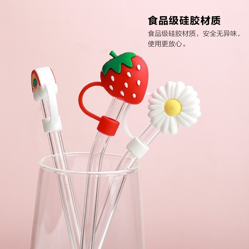 🍀台灣現貨🍀吸管防塵塞 吸管防塵套 矽膠吸管套 吸管塞 吸管帽 玻璃吸管套 環保吸管套 不鏽鋼吸管套 吸管套 吸管塞-細節圖5