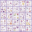 【33】紫色小兔( 25張不重複 )