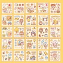 🍀台灣現貨🍀手帳貼紙 一包25張 素材貼紙 手帳素材 女孩貼紙 小熊貼紙 奶油兔貼紙 手帳裝飾 貼紙 卡通貼紙 可愛-規格圖9