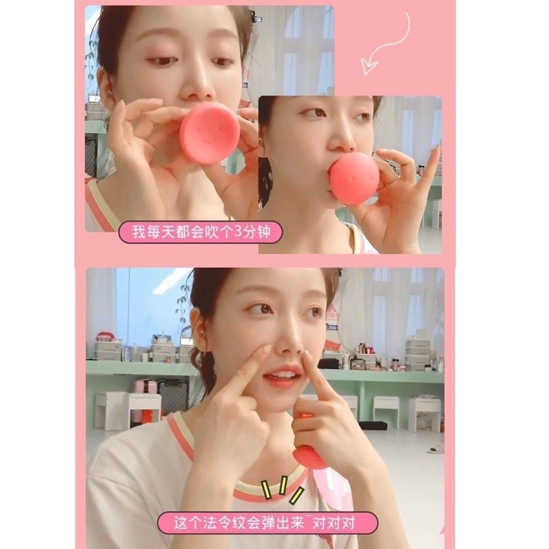 🍀台灣現貨🍀瘦臉神器 法令紋消除神器 緊緻臉部訓練 面部鍛鍊器 去皺提拉神器 去咬肌訓練器 呼吸瘦臉儀 面部瑜伽器-細節圖7