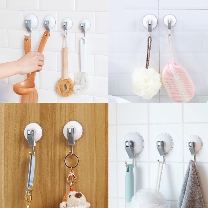 🍀台灣現貨🍀真空吸盤掛勾 吸盤掛勾 無痕掛勾 掛勾 掛鉤 免釘掛勾 浴室掛勾 廚房掛勾 排勾架 移動掛勾 收納掛勾-細節圖6