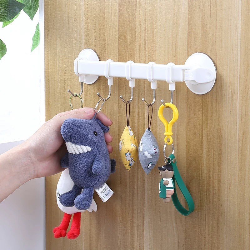 🍀台灣現貨🍀真空吸盤掛勾 吸盤掛勾 無痕掛勾 掛勾 掛鉤 免釘掛勾 浴室掛勾 廚房掛勾 排勾架 移動掛勾 收納掛勾-細節圖7