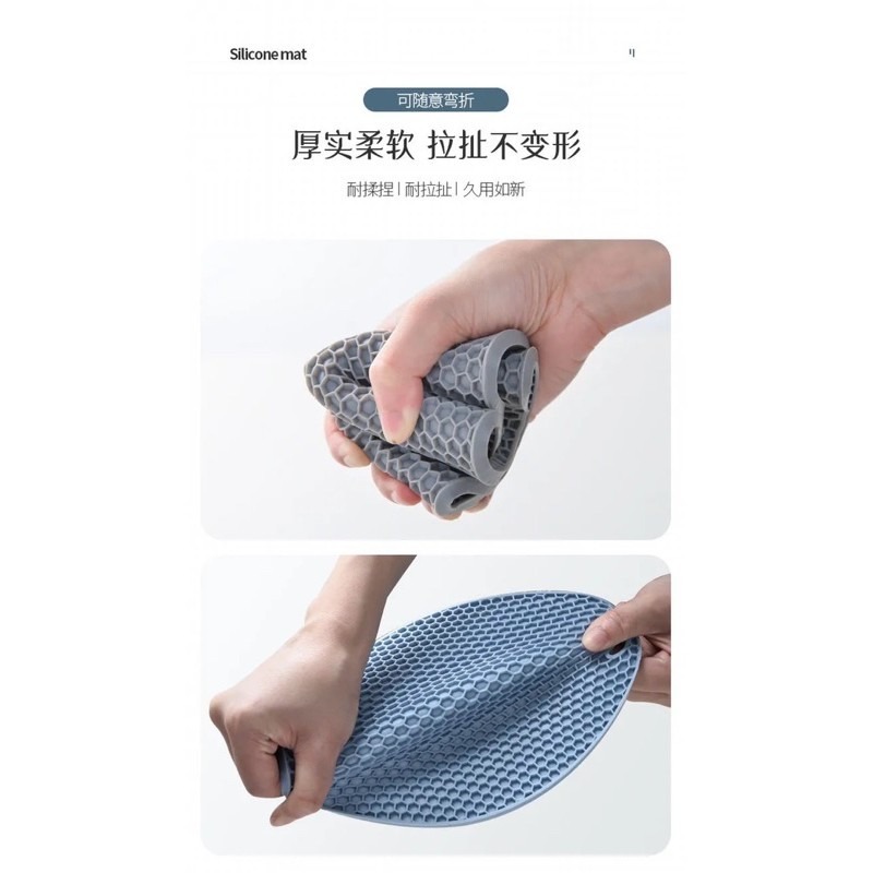 🔥買5送1🔥橡膠蜂巢隔熱墊 橡膠隔熱墊 隔熱墊 防燙墊 鍋墊 耐熱墊 矽膠隔熱墊 止滑墊 餐墊 熱鍋墊 廚房 防燙-細節圖5
