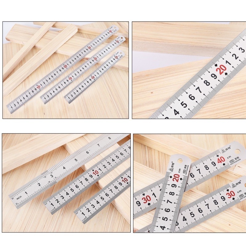 🍀台灣現貨🍀不鏽鋼直尺 加厚不銹鋼直尺 不銹鋼尺 雙面刻度尺 鐵尺 白鐵直尺 白鐵尺 鋼尺 刻度尺 長尺 文具用品-細節圖9