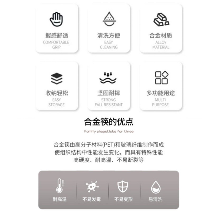 🍀台灣現貨🍀日式合金筷 八角筷子 玻璃纖維合金筷 合金筷 筷子 抗菌筷 長筷 耐熱筷 玻璃纖維筷 止滑筷 料理筷 高-細節圖2