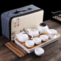 【現貨】12件式旅行茶具組/陶瓷/快客杯/同心杯/一壺二杯/一壺四杯 旅行茶具組 泡茶組 功旅行茶具組 茶具套裝-規格圖9