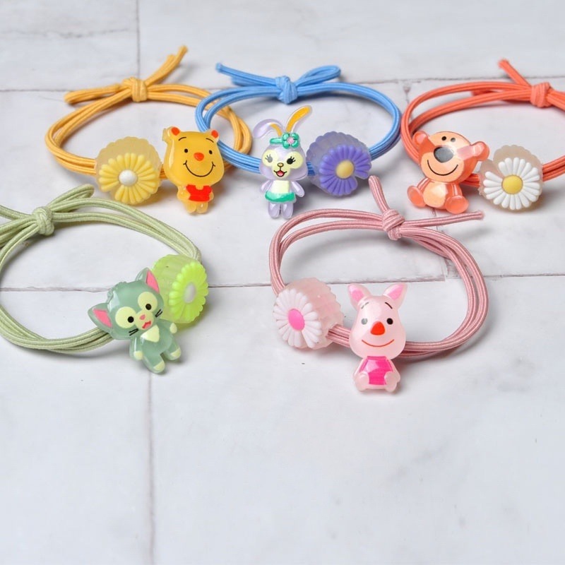 🍀台灣現貨🍀卡通夜光髮圈 兒童夜光髮圈 夜光髮圈 少女髮圈 兒童發圈 可愛髮圈 卡通髮圈 女孩髮飾 紮頭髮髮圈 彈力-細節圖7