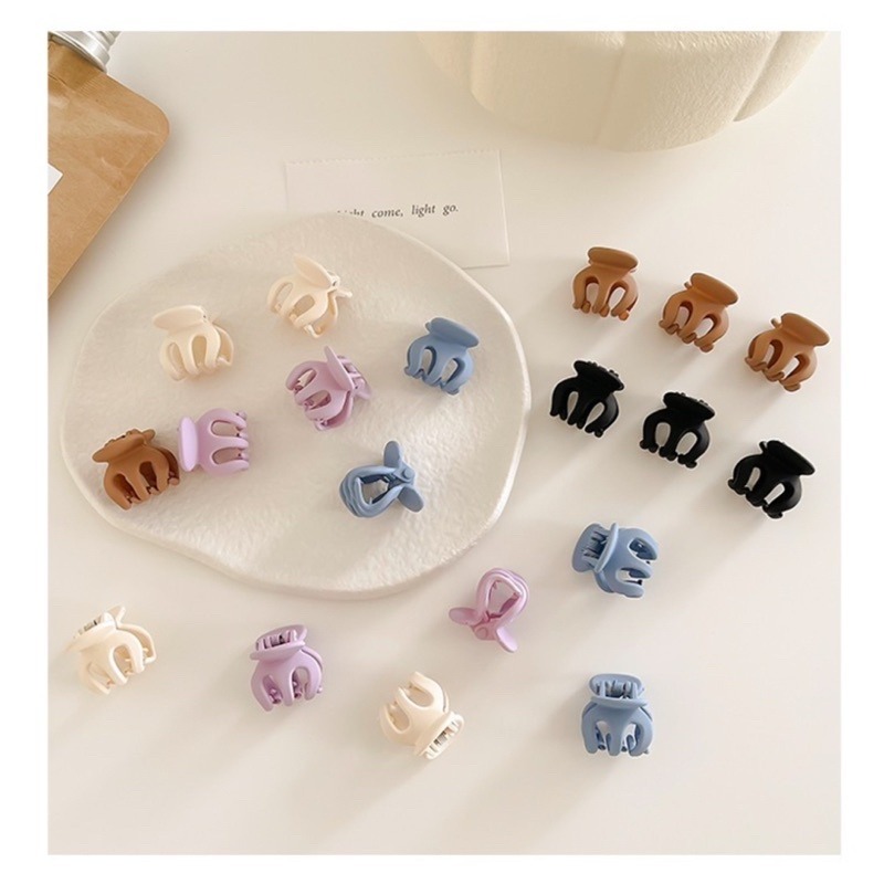 🍀台灣現貨🍀迷你小抓夾 迷你小髮夾 小髮夾 小抓夾 造型小抓夾 瀏海夾 髮邊夾 兒童髮夾 高馬尾抓夾 爪夾  南瓜小-細節圖4