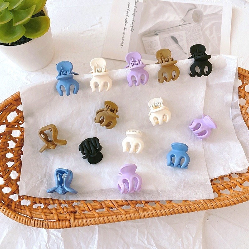 🍀台灣現貨🍀迷你小抓夾 迷你小髮夾 小髮夾 小抓夾 造型小抓夾 瀏海夾 髮邊夾 兒童髮夾 高馬尾抓夾 爪夾  南瓜小-細節圖6