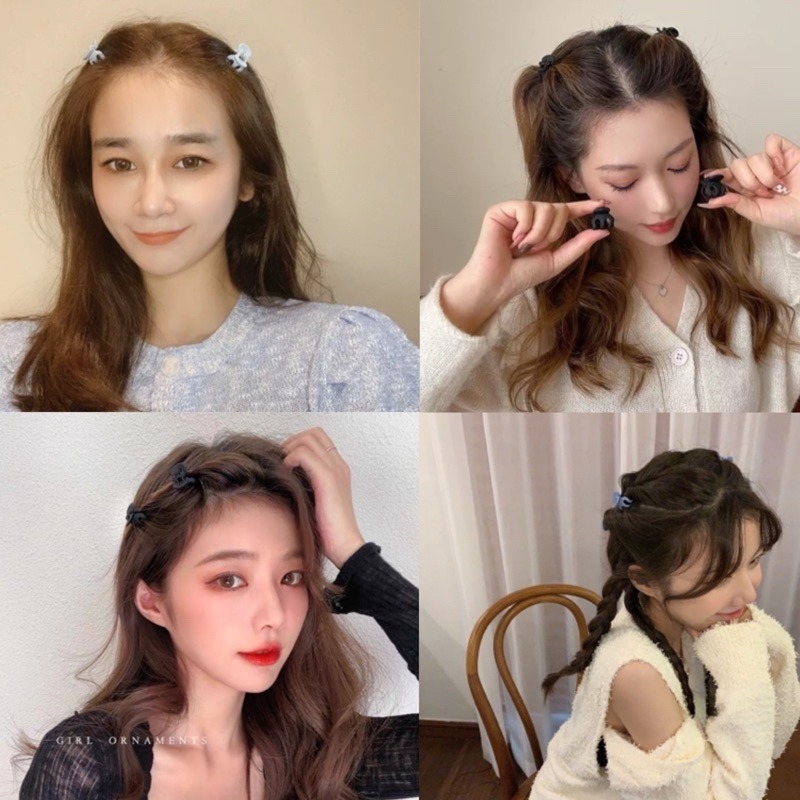 🍀台灣現貨🍀迷你小抓夾 迷你小髮夾 小髮夾 小抓夾 造型小抓夾 瀏海夾 髮邊夾 兒童髮夾 高馬尾抓夾 爪夾  南瓜小-細節圖8