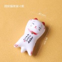 【13】招財貓筷架◆仰天貓