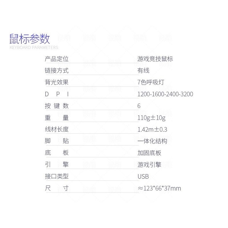 🍀台灣現貨🍀6D電競滑鼠 有線滑鼠 4檔DPI滑鼠 發光滑鼠 滑鼠-細節圖9