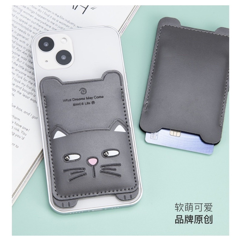 🍀台灣現貨🍀手機背貼卡套 手機卡夾 手機卡套 卡套 卡夾 手機卡片夾 悠遊卡套 背貼卡套 感應卡套 證件套 多層卡套-細節圖3