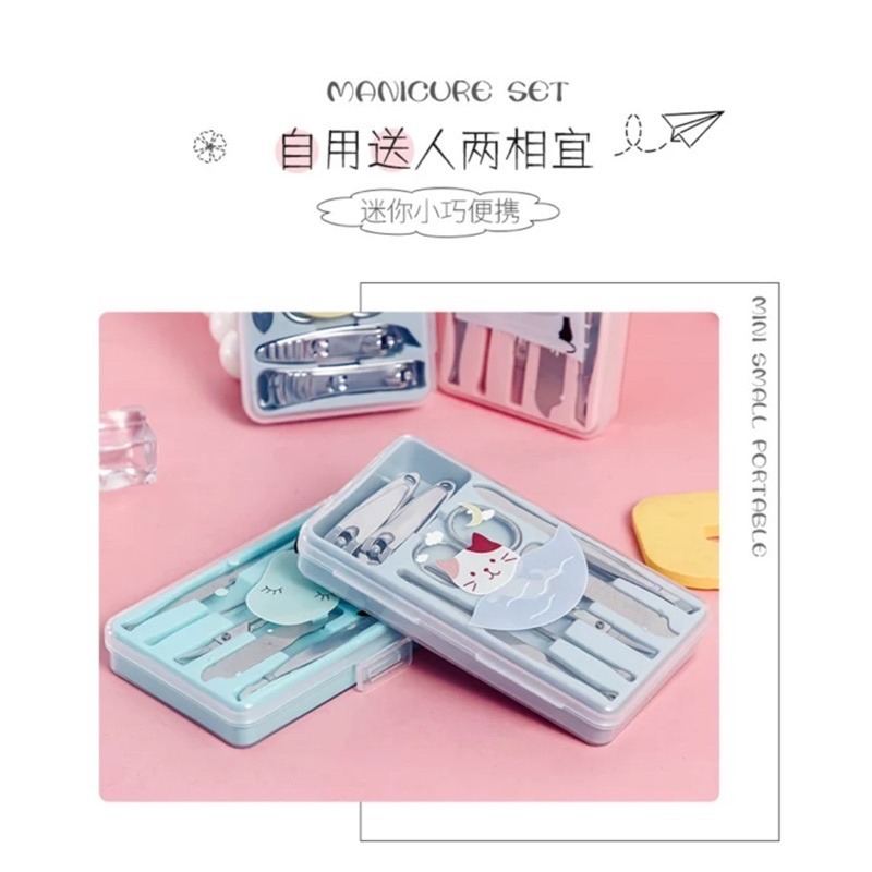 🍀台灣現貨🍀指甲剪7件組 卡通指甲剪 不鏽鋼指甲剪 指甲剪套裝 修甲刀 指甲剪 指甲刀 美甲刀 美容修甲工具 剪指甲-細節圖6
