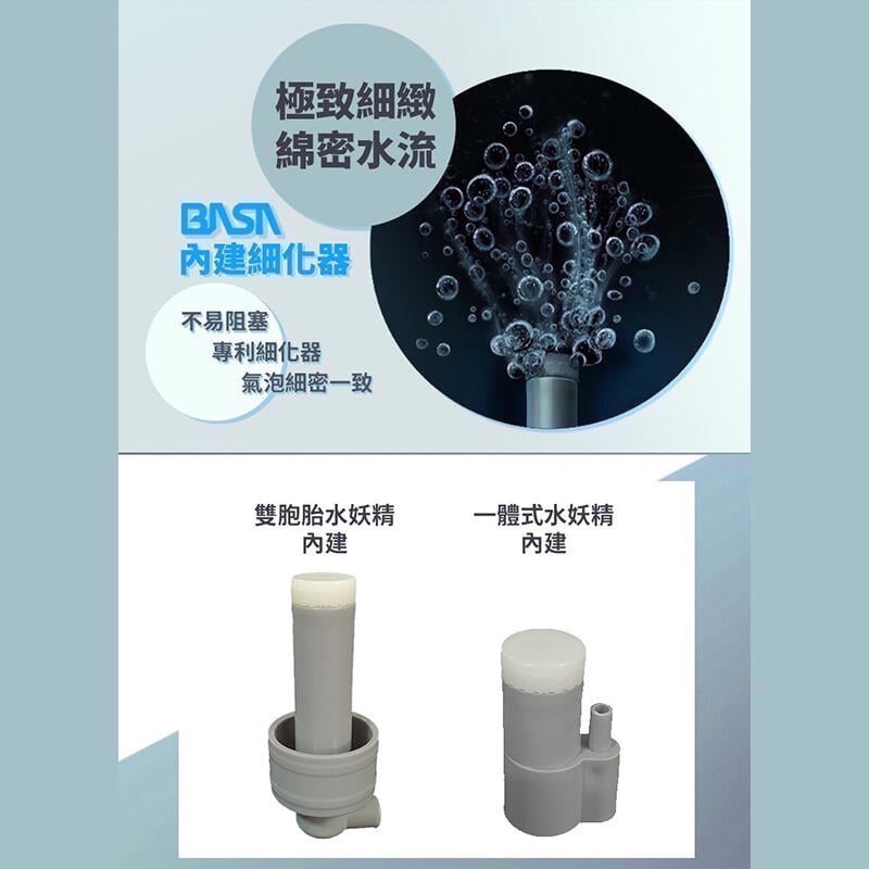 透明度 TRN｜BASA｜迷你雙胞胎水妖精｜迷你款｜氣動式過濾 水中過濾 生化過濾-細節圖7