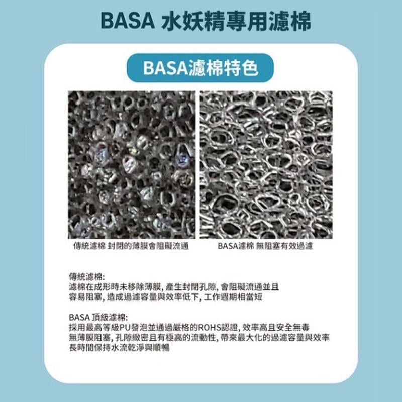 透明度 TRN｜BASA｜迷你雙胞胎水妖精｜迷你款｜過濾綿｜2入｜生化棉 PU發泡棉-細節圖2