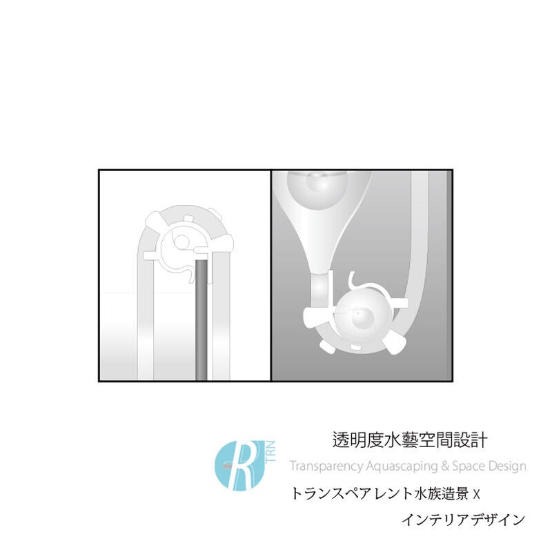 透明度 TRN｜iSTA 伊士達｜CO2 Pipe Holder 多功能風管固定夾｜8mm｜配件 零件-細節圖2