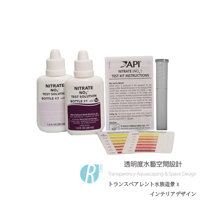 透明度 TRN｜API 魚博士｜NITRATE TEST KIT 硝酸鹽測試劑｜NO3｜90次-細節圖2