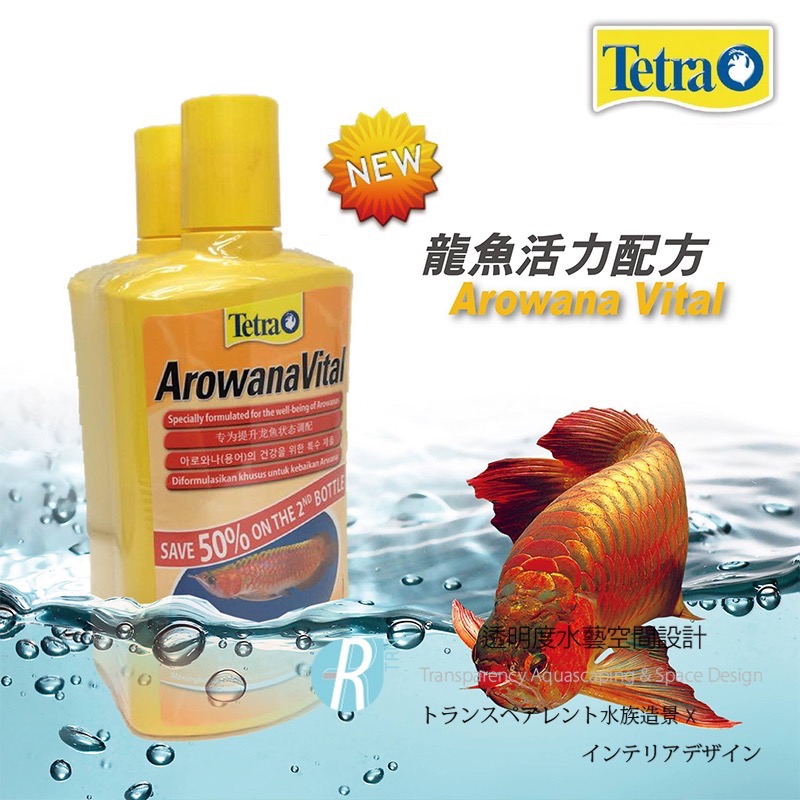 透明度 TRN｜Tetra 德彩｜ArowanaVital 龍魚維他命｜500ml｜營養補充-細節圖2