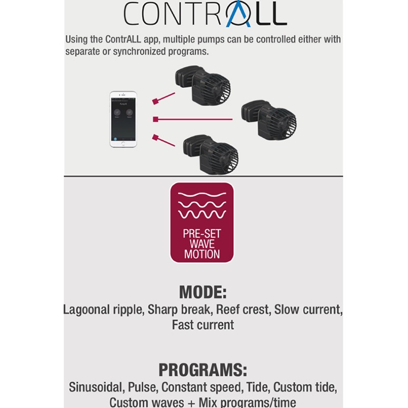 透明度 TRN｜SICCE 希捷｜XStream SDC 智能調速造浪馬達｜2250L/h｜造浪器-細節圖4