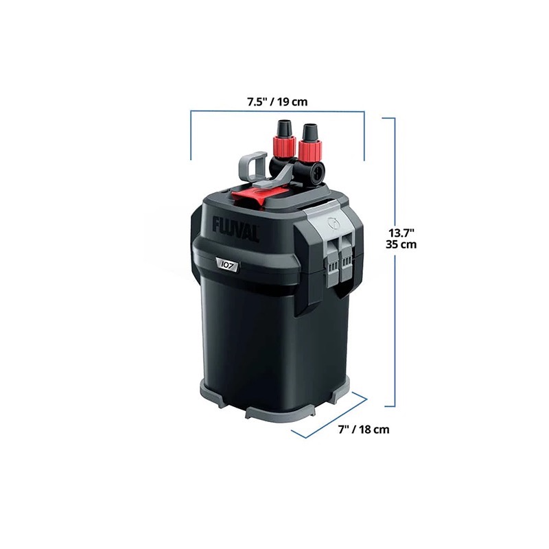 透明度 TRN｜HAGEN 赫根 FLUVAL 富濾霸｜多功能圓桶過濾器 107｜550L/h｜外置圓桶-細節圖7