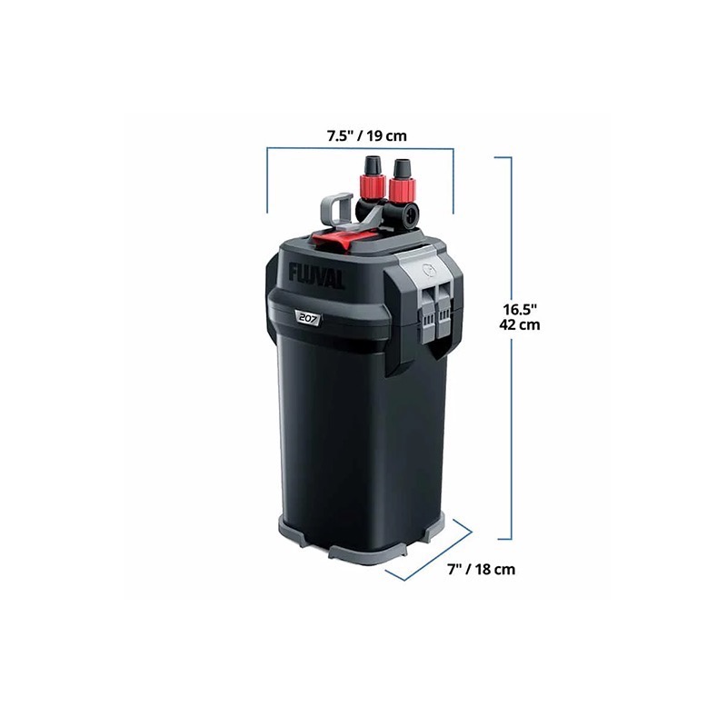 透明度 TRN｜HAGEN 赫根｜FLUVAL 富濾霸 多功能圓桶過濾器 207｜780L/h｜外置圓桶-細節圖7