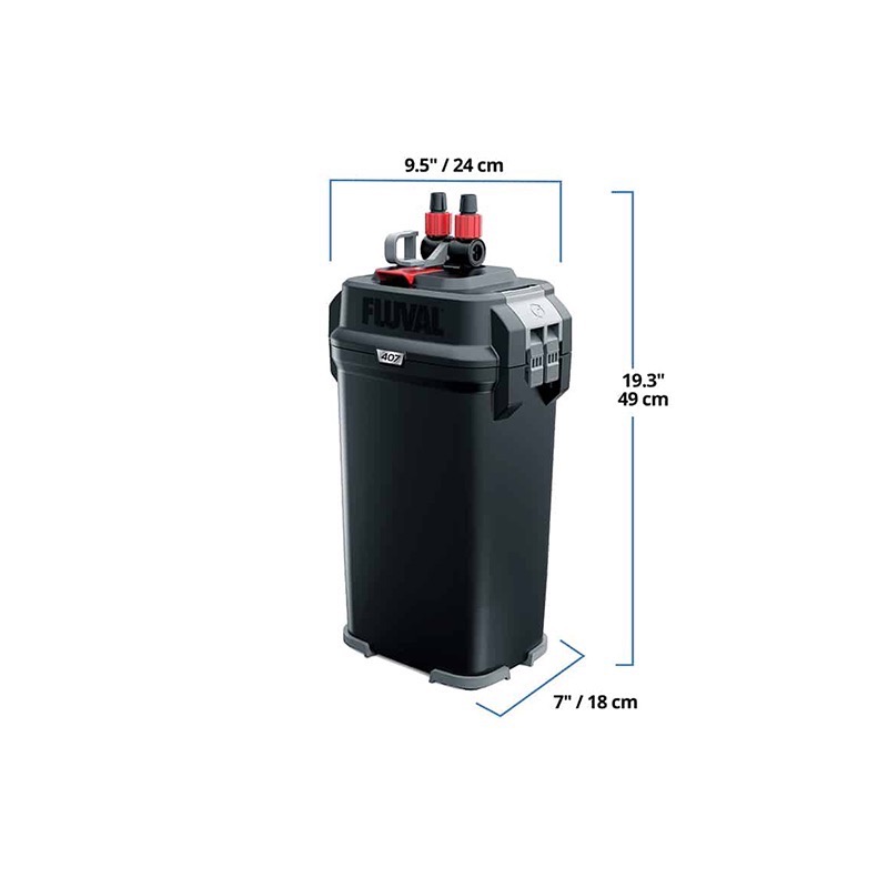 透明度 TRN｜HAGEN 赫根 FLUVAL 富濾霸｜多功能圓桶過濾器 407｜1450L/h｜外置圓桶-細節圖7