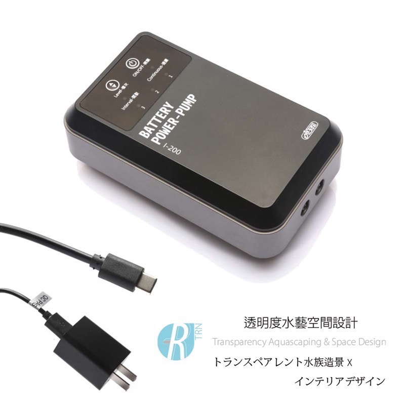 透明度 TRN｜iSTA 伊士達｜BATTERY POWER-PUMP USB雙孔不斷電打氣馬達｜2×3.0L/min-細節圖2