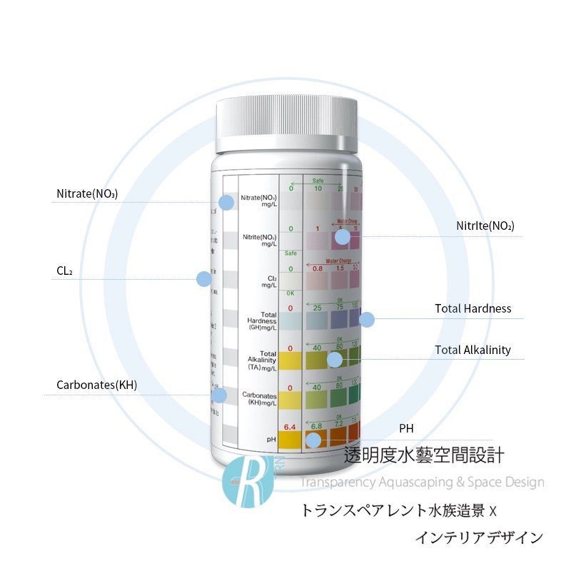 透明度 TRN｜TSTCHECK｜AQUARIUM TEST STRIPS 高準七合一測試紙｜100次-細節圖7