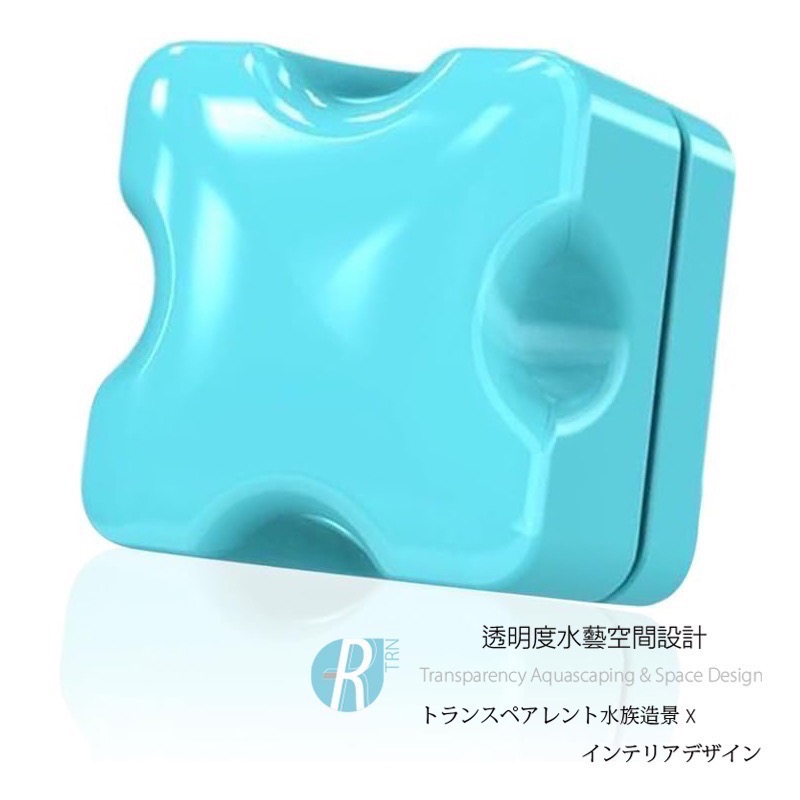 透明度 TRN｜crab aqua 小螃蟹｜馬卡龍磁力刷｜藍色｜4cm｜磁鐵刷-細節圖2