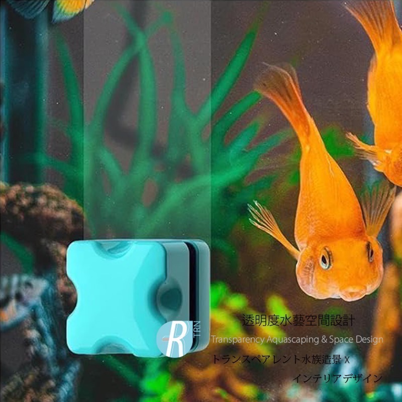 透明度 TRN｜crab aqua 小螃蟹｜馬卡龍磁力刷｜藍色｜3cm｜3-8mm｜磁鐵刷-細節圖3