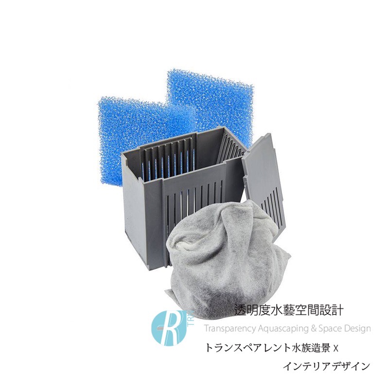 透明度 TRN｜SICCE 希捷｜Shark PRO 500/700/900 鯊魚內置過濾器｜活性碳濾芯＋生化棉2片-細節圖2