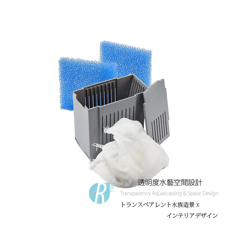 透明度 TRN｜SICCE 希捷｜Shark PRO 500/700/900 鯊魚內置過濾器｜磷酸鹽濾芯＋生化棉2片-細節圖2