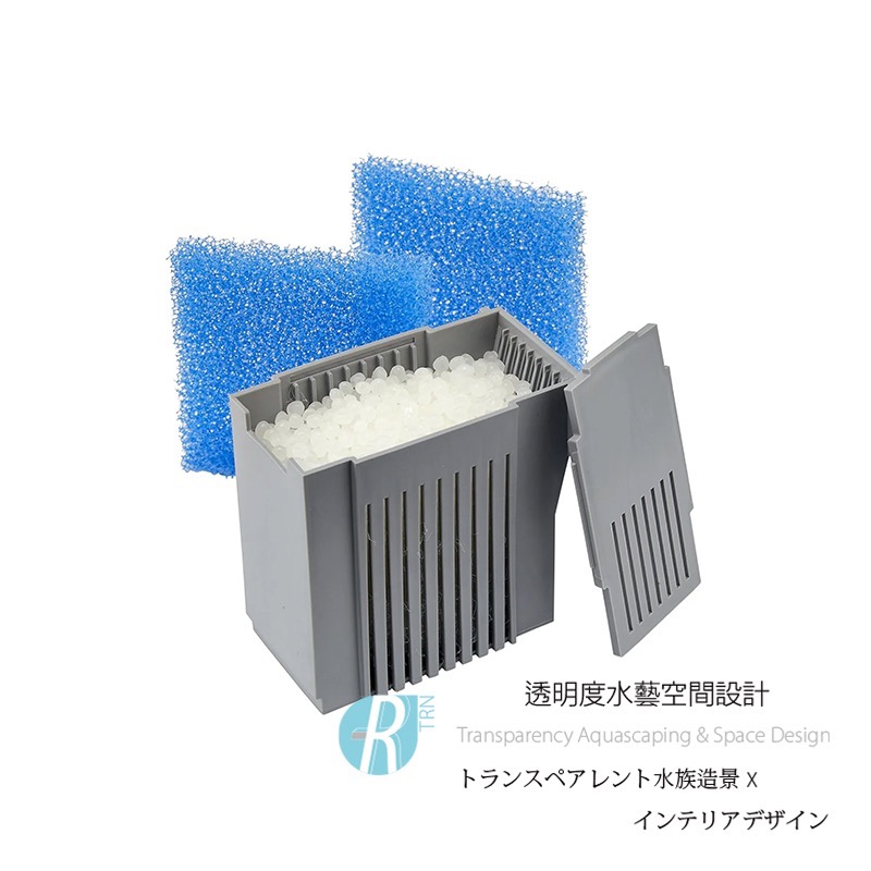 透明度 TRN｜SICCE 希捷｜Shark PRO 500/700/900 鯊魚內置過濾器｜生物珠濾材＋生化棉2片-細節圖2