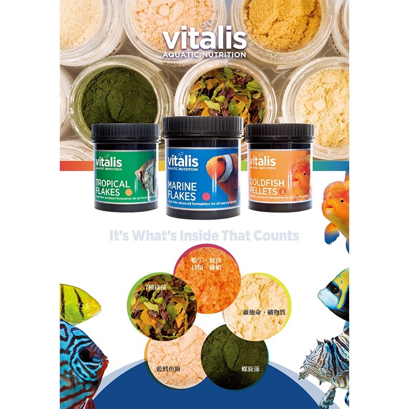 透明度 TRN｜Vitalis｜DISCUS PELLTES 七彩神仙魚顆粒飼料｜S｜緩沈性｜小顆粒｜300g-細節圖4