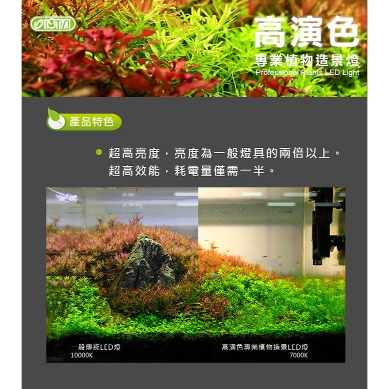 透明度 TRN｜iSTA 伊士達｜1代高演色專業植物造景燈｜3尺｜86~94cm｜專業型水草LED跨燈-細節圖2