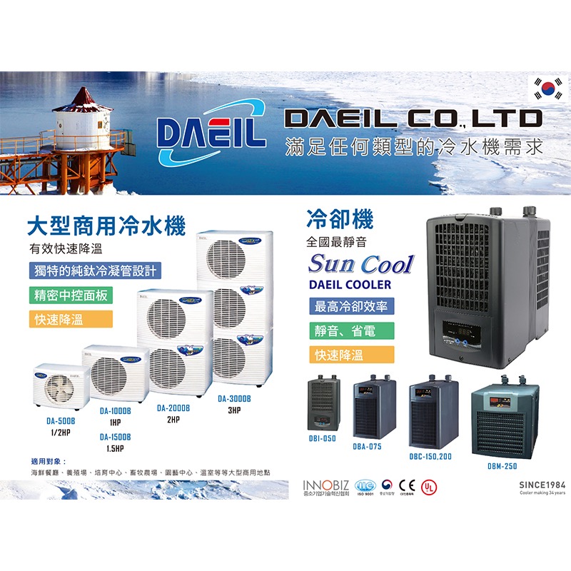 透明度 TRN｜DAEIL 阿提卡｜冷卻機  DBA-075｜1/10 HP｜300L｜冷水機 降溫器-細節圖5