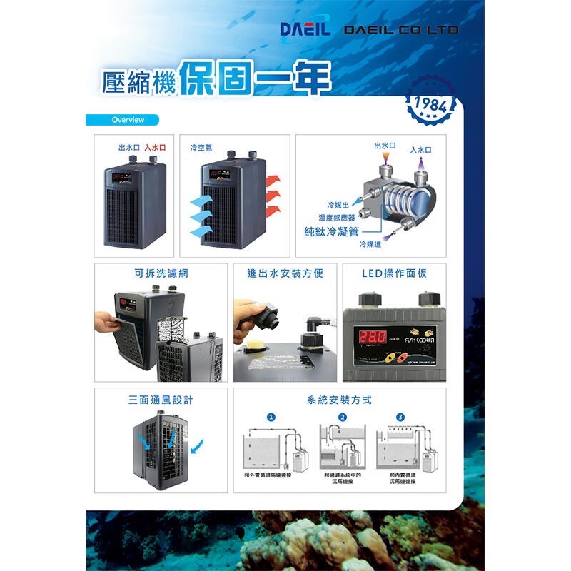 透明度 TRN｜DAEIL 阿提卡｜冷卻機 DBM-250｜1/3 HP｜1000L｜冷水機 降溫器-細節圖2