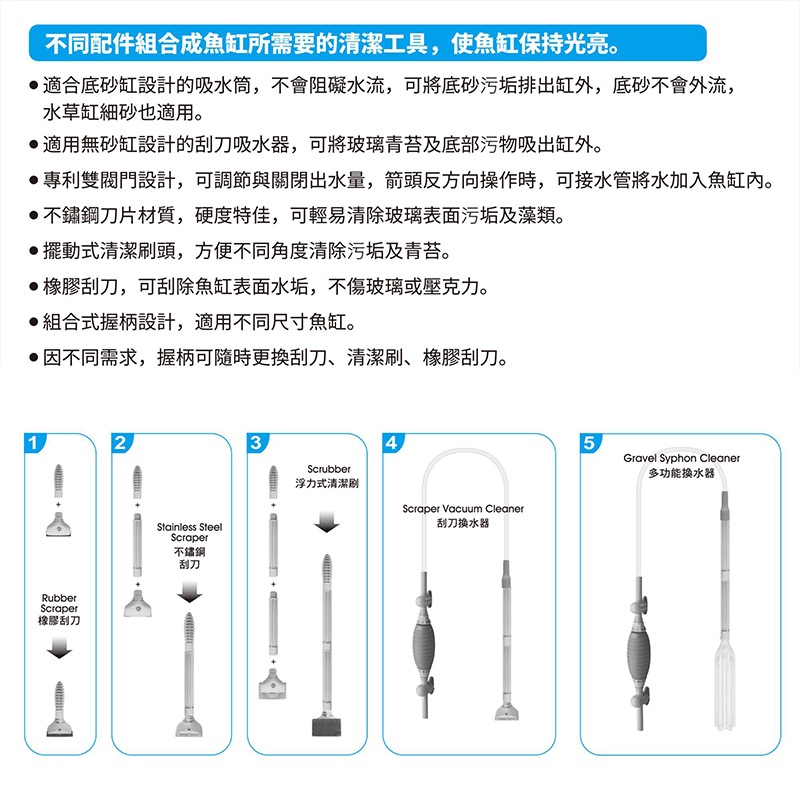 透明度 TRN｜iSTA 伊士達｜Five in One Maintain Kit 五合一清潔組｜刮刀 清潔刷 虹吸管-細節圖3