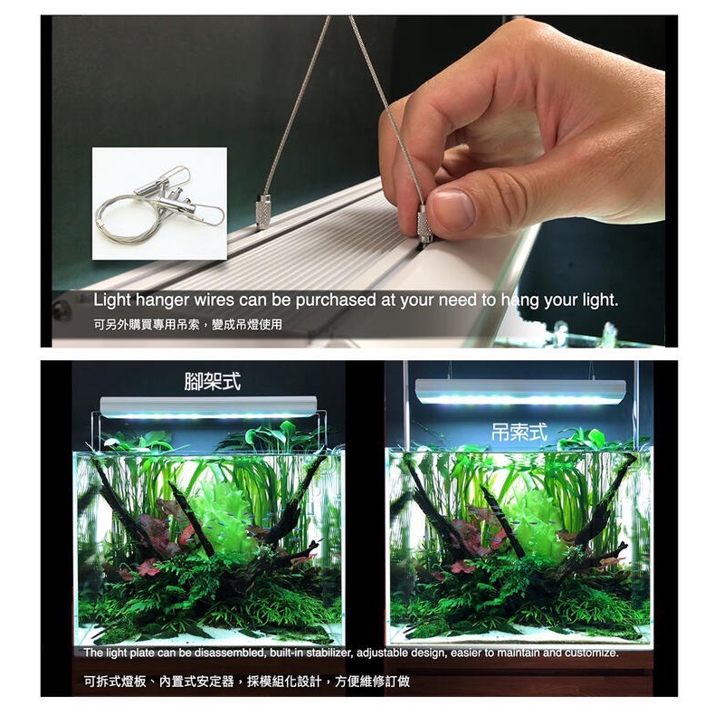 透明度 TRN｜iSTA 伊士達｜RGB高演色植物燈｜1尺｜26~46cm｜專業型水草LED跨燈-細節圖4