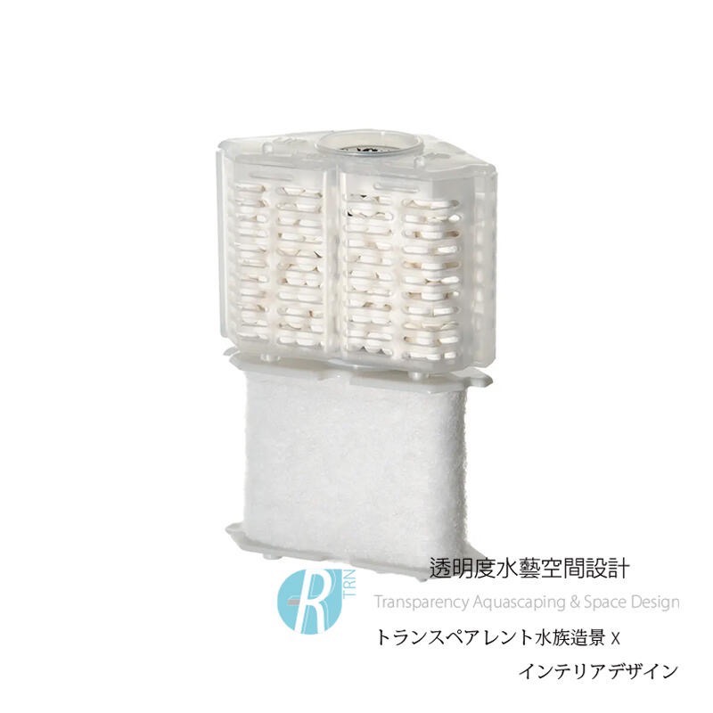 透明度 TRN｜Suisaku 水作｜內置馬達過濾器 FIT PLUS｜S/M｜除藻＋替換棉濾芯｜抑制藻類 濾材-細節圖2